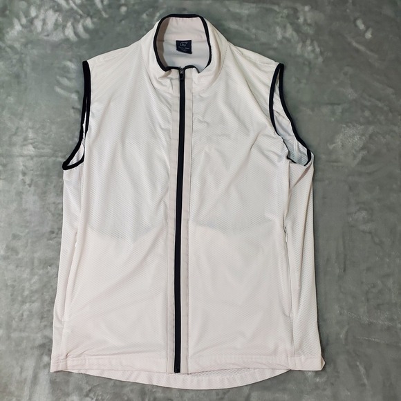 Master Bear Other - Master Bear Golf Wear Mens White Mesh Full Zip Performance Vest Size 105 XL